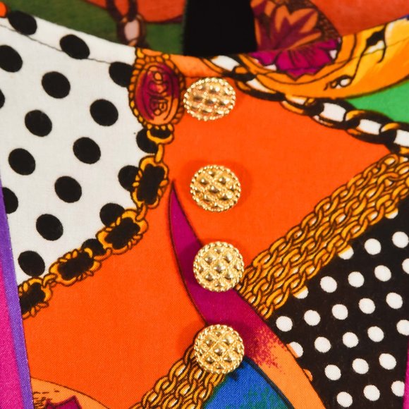 90s Vintage Colorful Striped Summer Maxi Dress - Picture 6 of 11